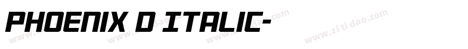 Phoenix D Italic字体转换